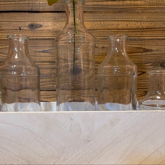 Broyhill Farmhouse Rustic Vase Wooden Rustic Box Decor NWT - Picture 3 of 9